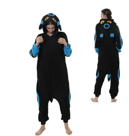 TAKARA TOMY Pokemon Kigurumi Onesie Snorlax Eevee Squirtle Gengar Pijama Cosplay Costume Halloween Adult Anime Umbreon Pajamas