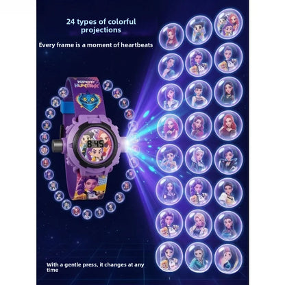 K-Pop HUNTRX Projection Watch: Bandai Multi-Functional Timepiece