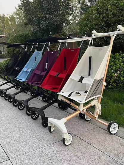 Lightweight Travel Stroller High Quality Baby Stroller Comfortable 1-8 Years Old Foldable Four Wheels Stroller Pram