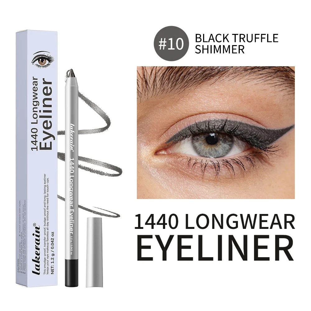 Lakerain Smooth Waterproof Eyeliner Pen Quick-Drying Long-Lasting Sweat-Proof Smudge-Proof for Perfect Makeup Application