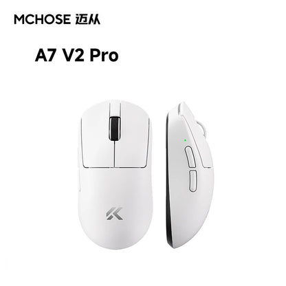 New Mchose A7 & A7v2 Advanced Lightweight Wireless Mouse Tri-Mode Connection Gaming Office Mouse Christmas Gift For Boys
