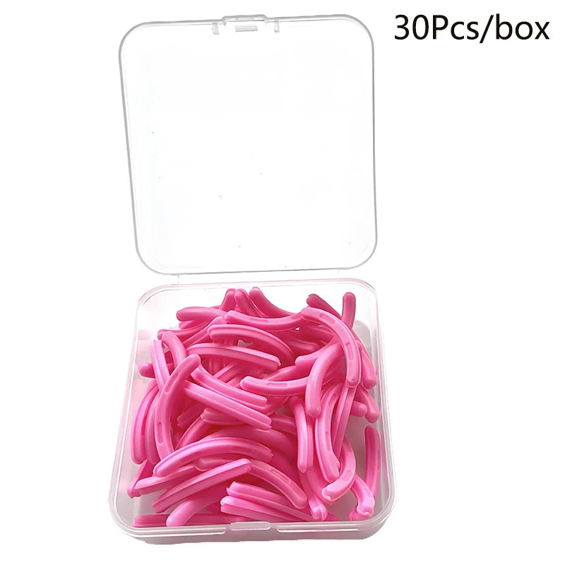 Colored Eyelashes Curler Replace Rubber 30pcs/box Black White Blue Elastic Eyelash Curler Replacement Rubber Strips Accessories