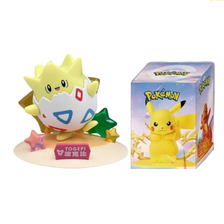 12 style Pok é mon Doll Pikachu Blind Box Anime Models Desktop Decorations Action Figure Collection Pok é mon Toys Birthday Gift