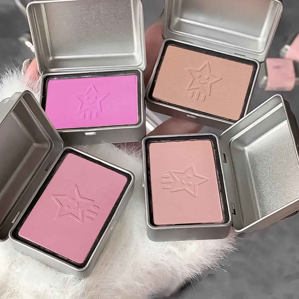 Iron box monochrome blush low saturation light pink nude pink girl clear and white