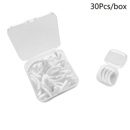 Colored Eyelashes Curler Replace Rubber 30pcs/box Black White Blue Elastic Eyelash Curler Replacement Rubber Strips Accessories