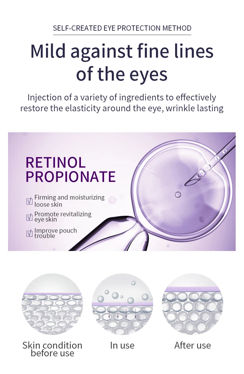 O'CHEAL Rapid Wrinkle Repair Eye Cream: Triple-Roller Massager & Hyaluronic Acid