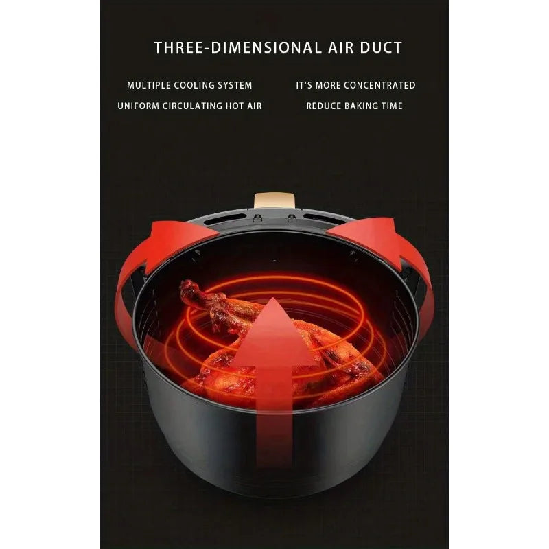4.5L Large-Capacity Air Fryer — Touch-Control Home Appliance for Fries and Fried Chicken