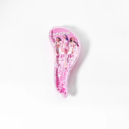 4/1PCS New KPop Demon Hunters Comb Cartoon Rumi Mira Zoey Air Cushion Massage Comb Anime Peripheral Student Comb Girl Birthday