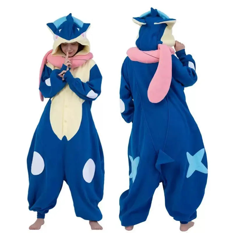 In Stock Snorlax Squirtle Mewtwo Onesie Gengar Cosplay Costume Halloween Adult Anime Cute Cat Eevee Boys And Girls Pajamas