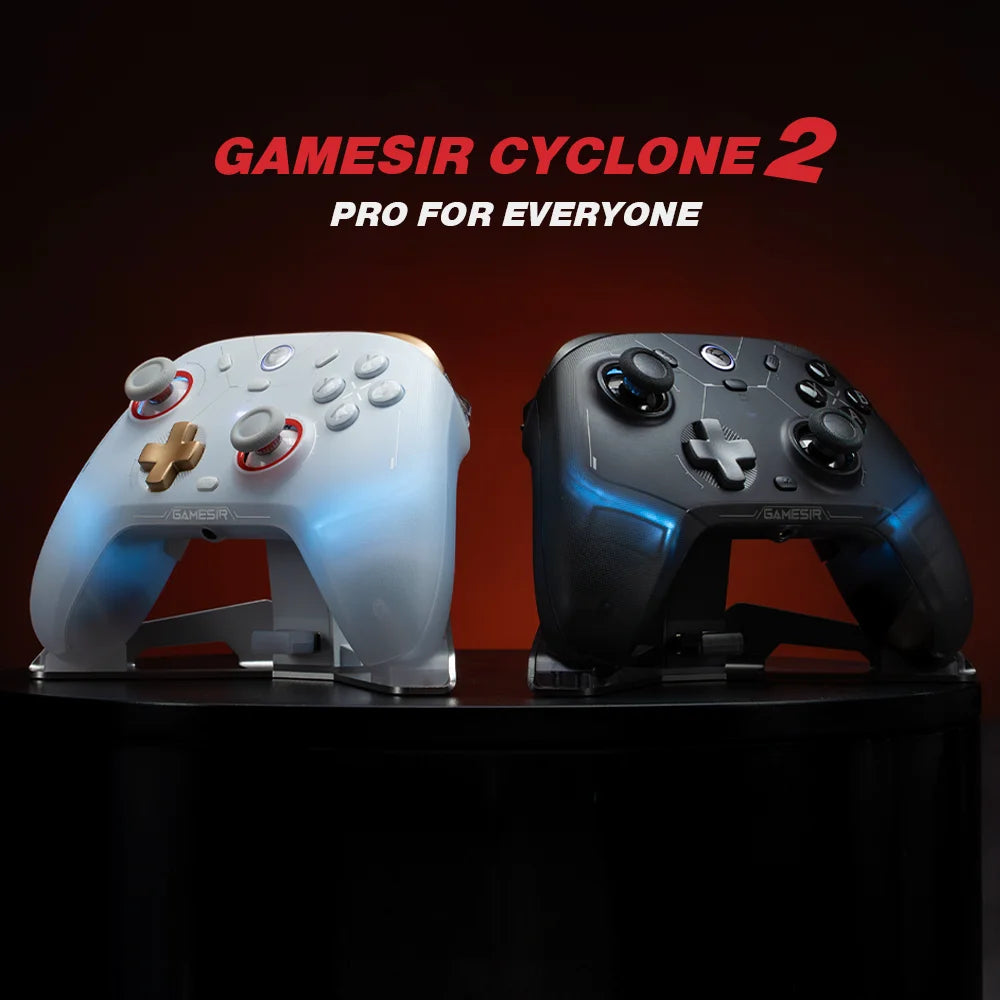 GameSir Cyclone 2 Wireless Pro Controller, Hall Effect Joysticks, Bluetooth Gamepad for Nintendo Switch, iPhone, Android & PC