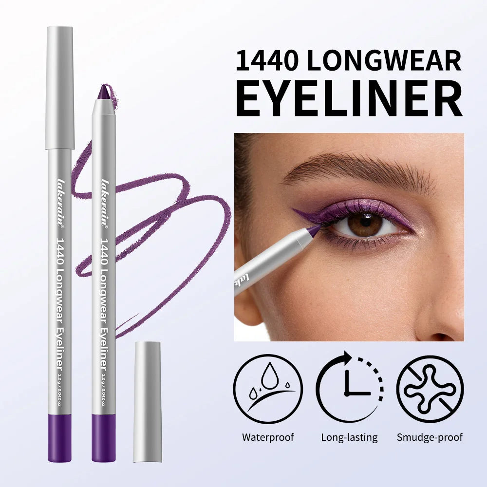 Lakerain Smooth Waterproof Eyeliner Pen Quick-Drying Long-Lasting Sweat-Proof Smudge-Proof for Perfect Makeup Application