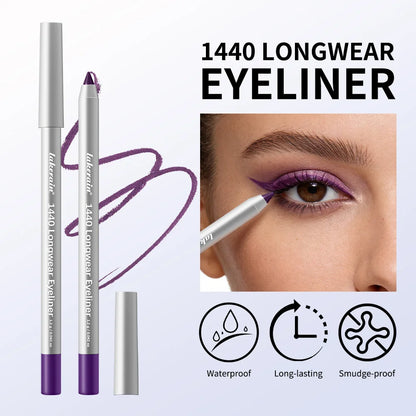 Lakerain Smooth Waterproof Eyeliner Pen Quick-Drying Long-Lasting Sweat-Proof Smudge-Proof for Perfect Makeup Application