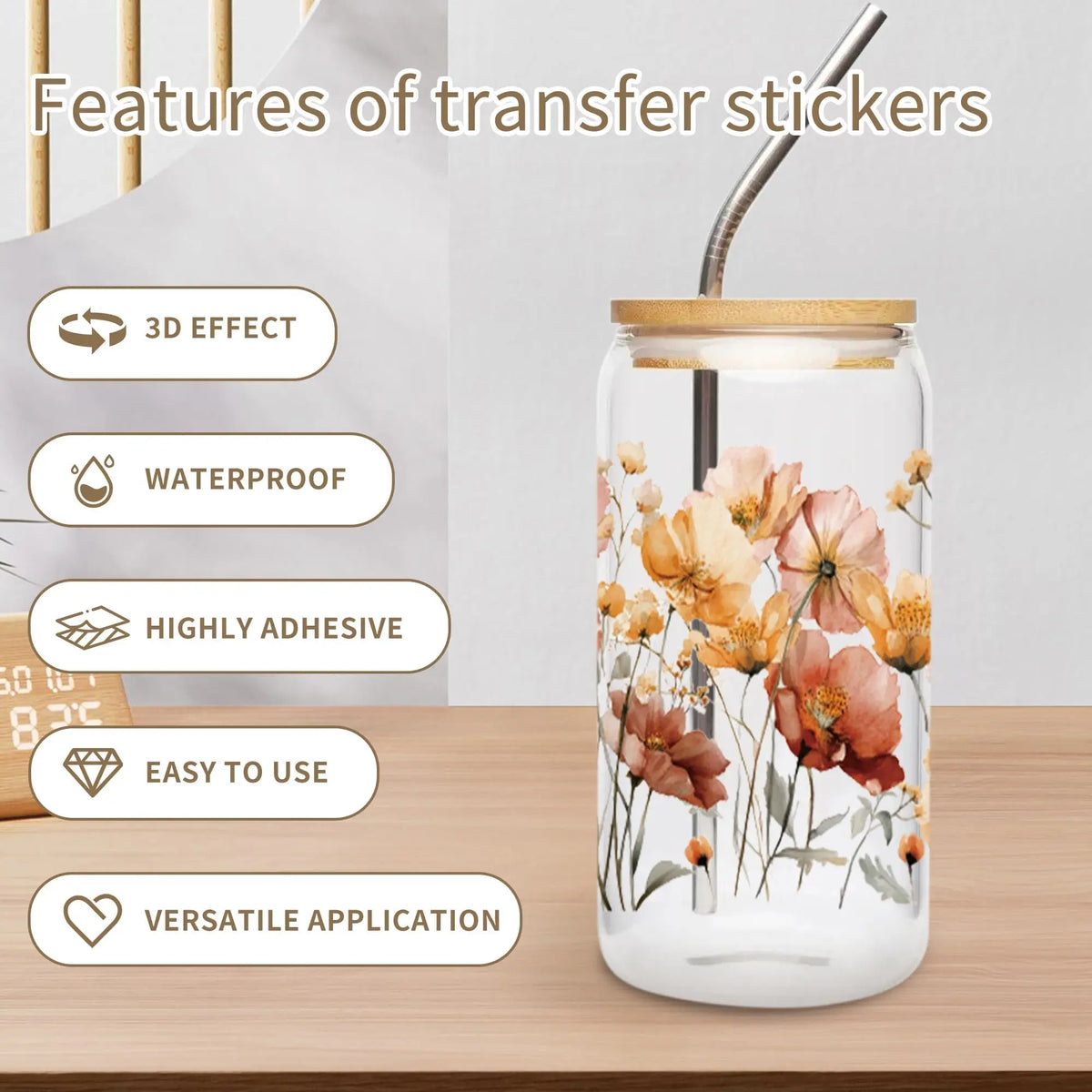 26 New cute Styles Cartoon Pokemon Friends 16oz UV DTF 3D Phone Sticker Decals Wraps Glass Can Cups Creative Craft DIY Gifts