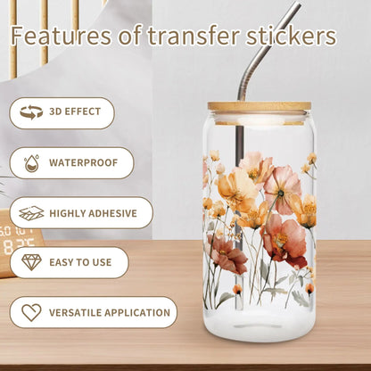 26 New cute Styles Cartoon Pokemon Friends 16oz UV DTF 3D Phone Sticker Decals Wraps Glass Can Cups Creative Craft DIY Gifts