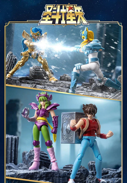 Original Blokees Saint Seiya Galaxy V1V2V03V4 Athena Aries Mu Aiolia Aldebaran Kiki Shiryu Lionet Ban FigureChildren ToysGift