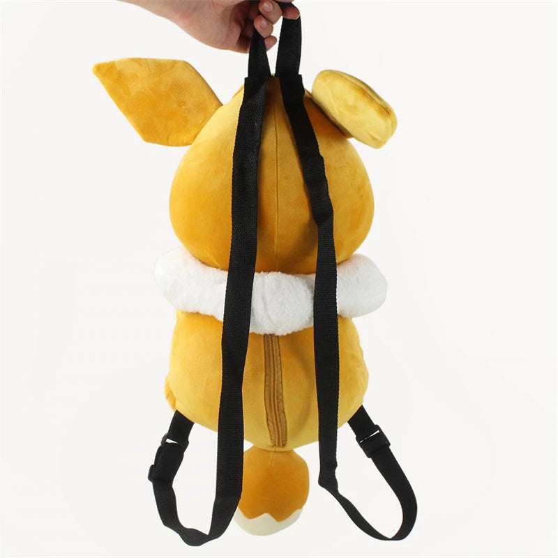 Cute Pokemon Backpack Kawaii Japanese Style Plush Bag Gengar Eevee Snorlax Backpack Schoolbag Cosplay Props Fashion Gifts