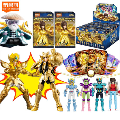 New Blokees Gold Saint Building Block Saint Seiya Assembling Toys Aiolos Sagittarius Items Assembly Action Figure Ornaments Gift