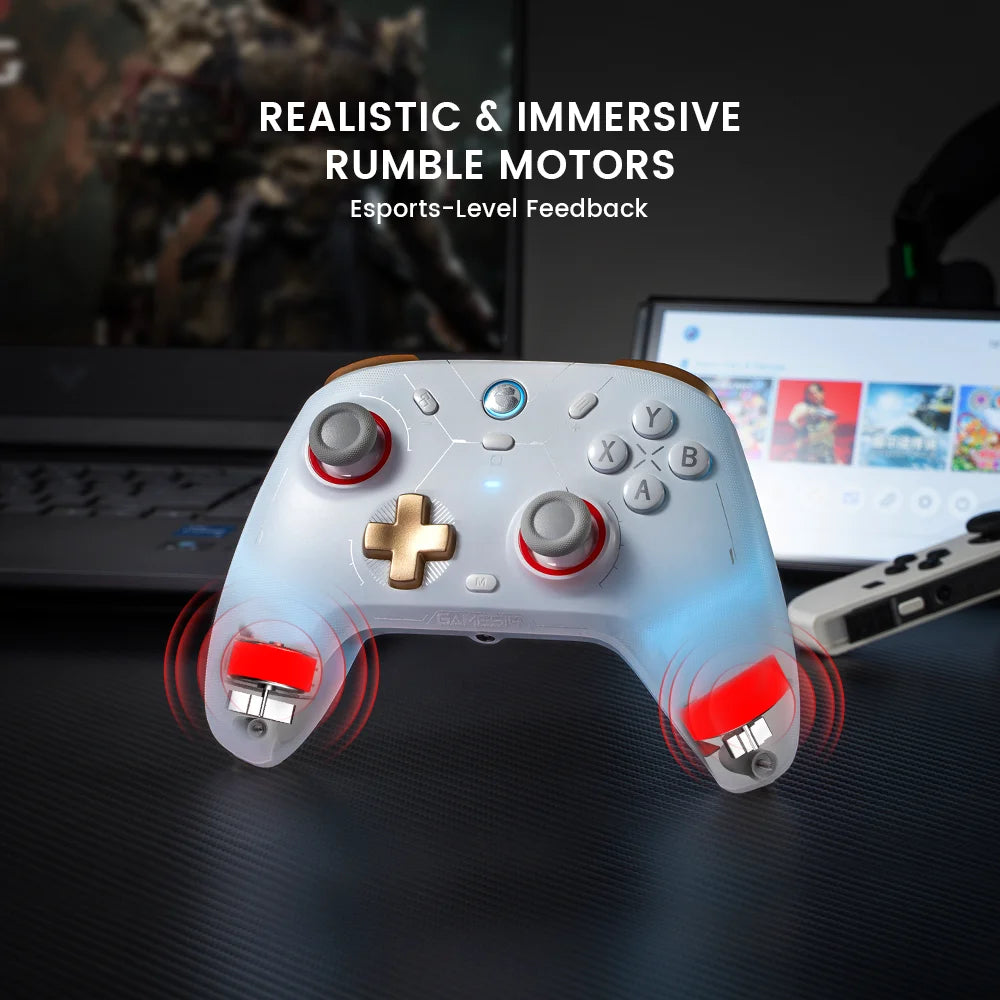 GameSir Cyclone 2 Wireless Pro Controller, Hall Effect Joysticks, Bluetooth Gamepad for Nintendo Switch, iPhone, Android & PC