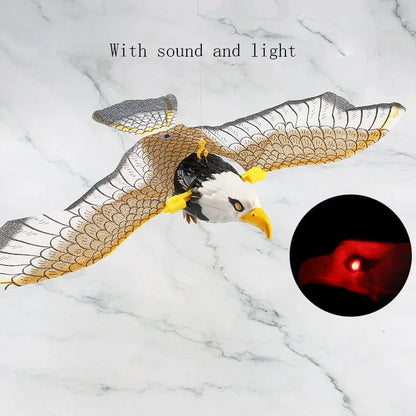 Simulation Bird Interactive Cat Toys Electric Hanging Eagle Flying Bird Cat Teasering Play Cat Stick Scratch Rope Pet Toys