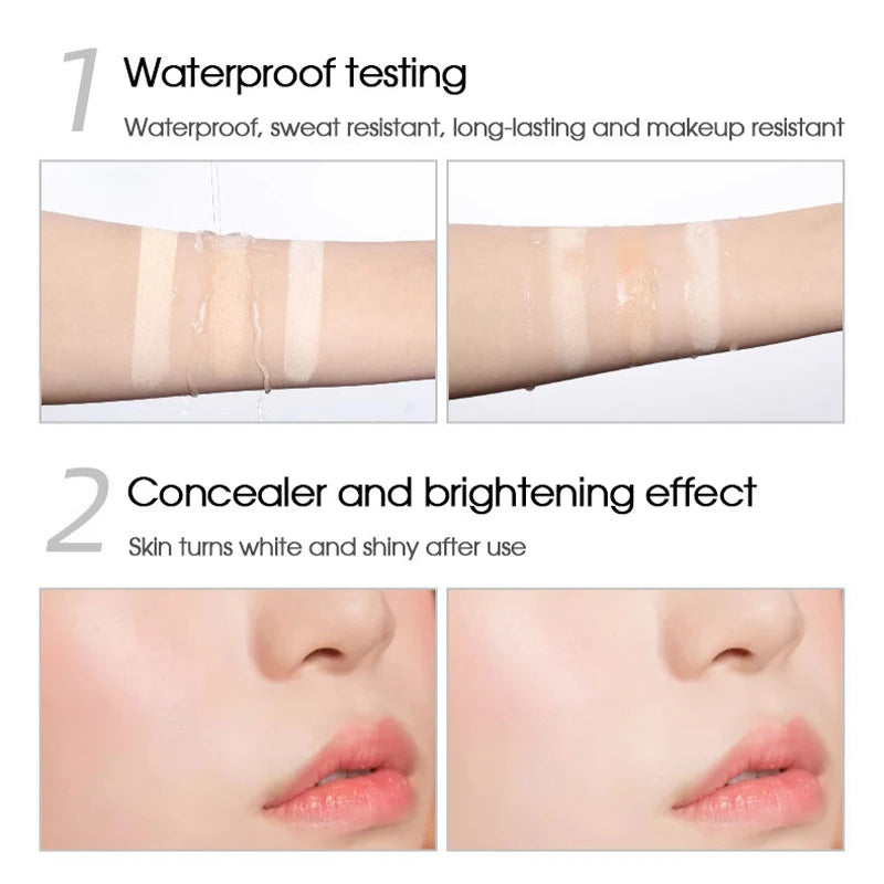 Japanese concealer set makeup soy milk powder, whitening makeup, durable oil control and moisturizing powder