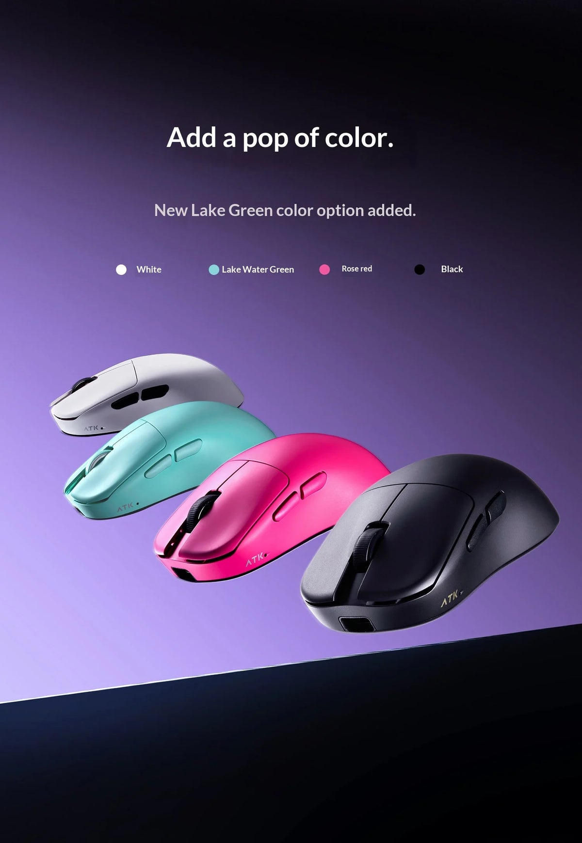 NEW ATK U2/V2 PAW3950 8K Wireless Gaming Mouse 3mode Double 39g Lightweight E-Sport Mouse Custom Accessory Computer Office Work