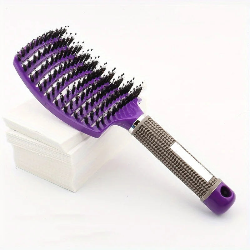 1pc Magic Scalp Massage Hair Brush for Women - Professional Detangling Tool for Wet Curly Hair - Hairdressing Tool