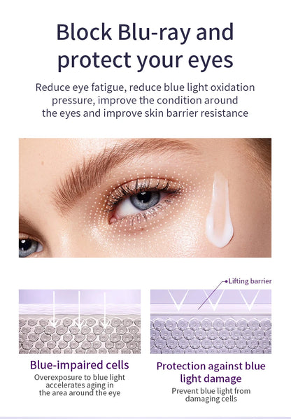 O'CHEAL Rapid Wrinkle Repair Eye Cream: Triple-Roller Massager & Hyaluronic Acid