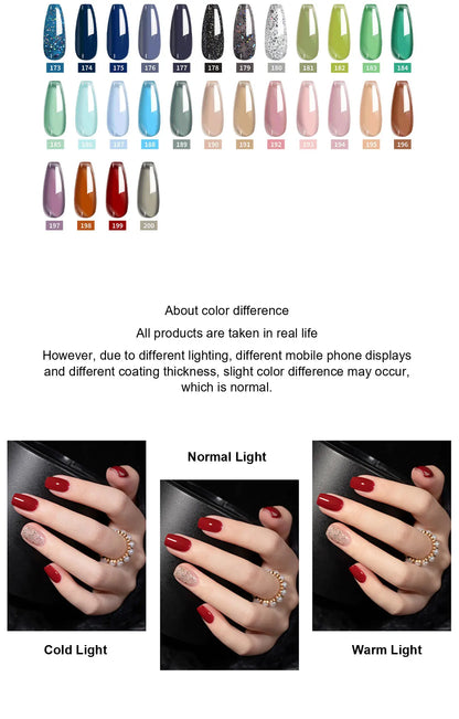 MOSKANY 12ML Nail UV Gel Polish Set Pink Red Manicure 6 Color Soak Off Semi Permanent UV Gel Polish Varnish Kit Nails Supplies