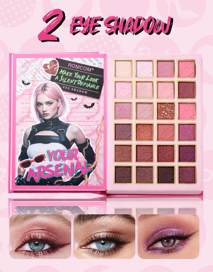5-Page Makeup Palette with 70 Colors: 48 Matte & Shimmer Eyeshadows, 6 Lip Colors, 6 Blushes, and 10 Contour Shades - The Perfec