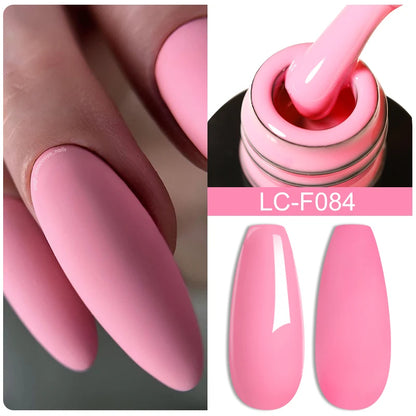 LILYCUTE 15ML Quick Extension Gel Nail Polish Nude Milk White Color Finger Prolong Acrylic Crystal Construction Hard Gel Varnish
