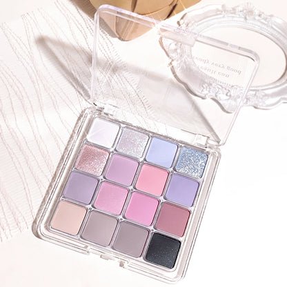 Sixteen-color sunset magic eye shadow plate pearl matte earth color Korean makeup eye shadow