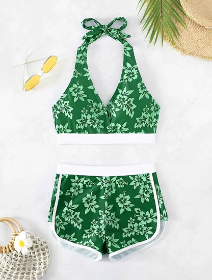 2026 High Waist Bikinis Women Padded Halter Swimwear Female Sexy Sporty Swimsuit Bathers Bathing Swimming Swim Suit Beachwear
