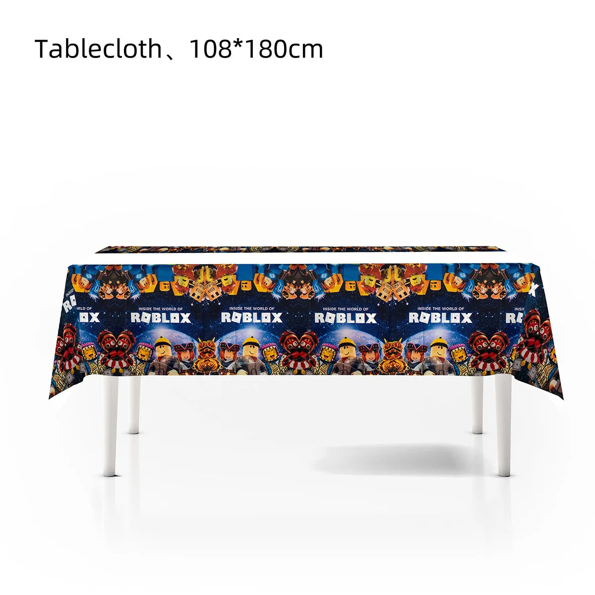 Roblox Theme Party Supplies Birthday Decorations Tableware Paper Cups Balloon Tablecloth Gift Bag Banner Cake Topper Baby Shower
