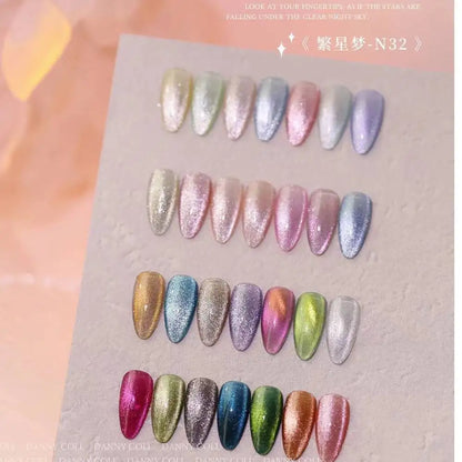 High End 9D Cat Eye Gel Polish Set With Color Board  Magnetic Gel Nail Set Luxury Cat's Eye Gel Soak Off UV LED Nail Varnish