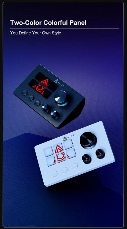 Ajazz AKP03E/153E Desktop Helper Desk Console Panel Controller Programmable Macro Custom Button Mini Keyboard Multiple Scenario