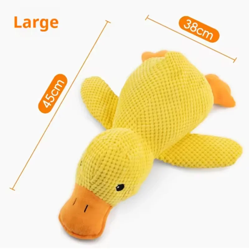 Cute dog Toy Stomping Duck Bite Resistant Grinding Teeth Cleaning Large Dog Interactive Entertainment Puppy Boredom Plush Toy