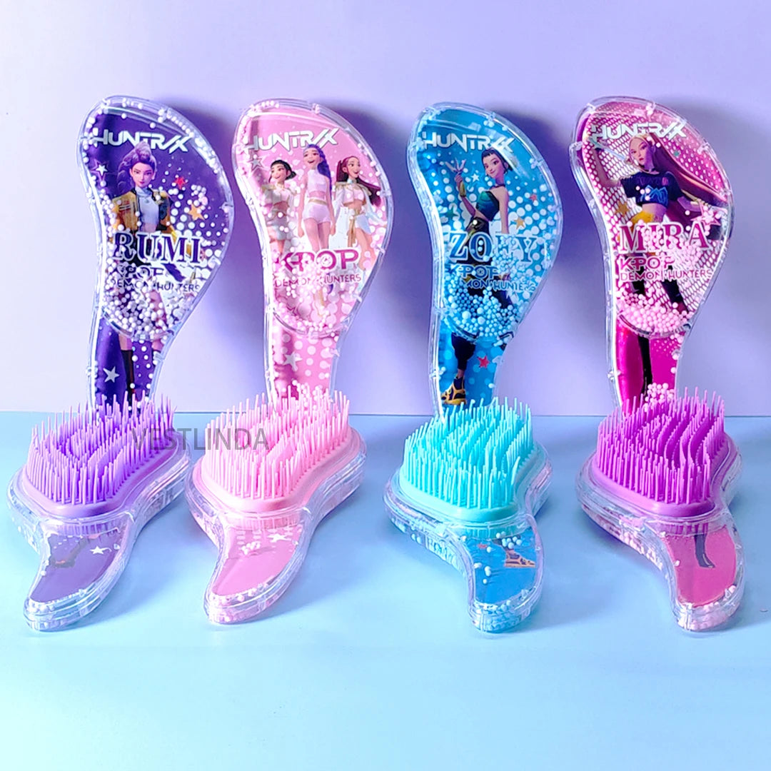 4/1PCS New KPop Demon Hunters Comb Cartoon Rumi Mira Zoey Air Cushion Massage Comb Anime Peripheral Student Comb Girl Birthday