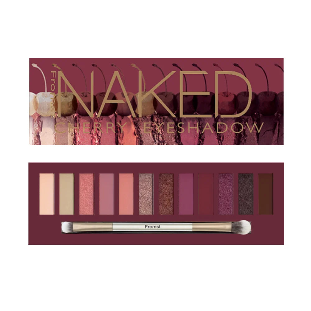 12 Colors Eyeshadow Palette Long Lasting Easy Makeup Brown Eyeshadow Palette Pink Eyeshadow Palette