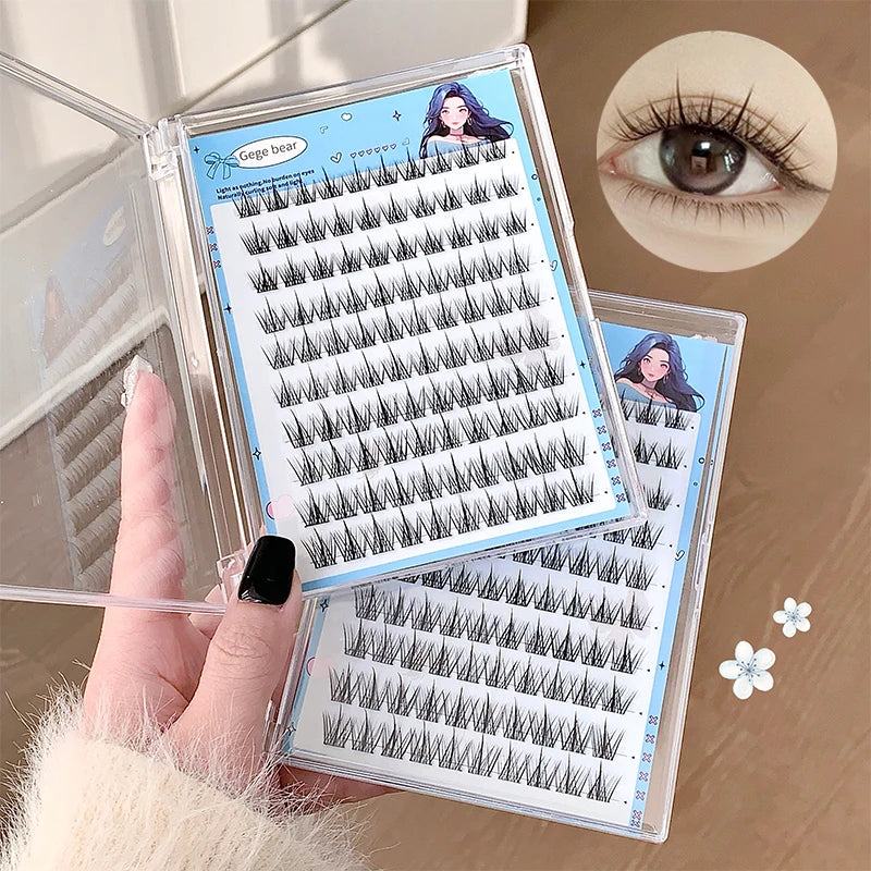 Gege bear Glue-free False eyelashes: A Lazy Person's Trilogy - Natural and Seamless Beginner's Sunflower Eyelashes