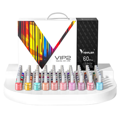 VIP5 Venalisa Nail Gel Polish Kit HEMA FREE Jelly Pink Nude Color Sparkle Gel Varnish Self Leveling Gel Nail Varnish Whole Set