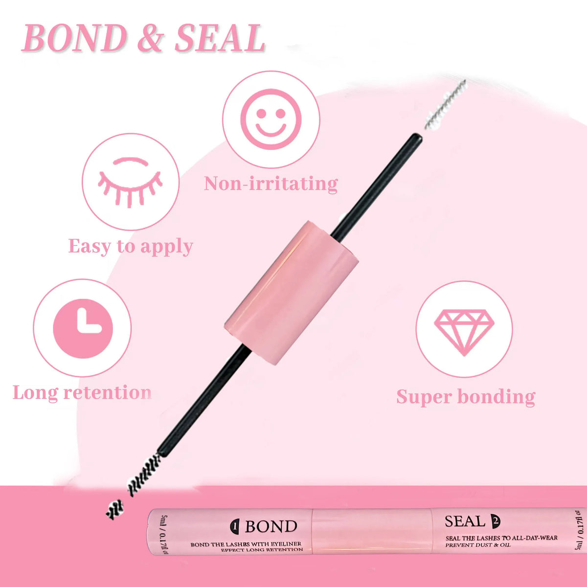 Eyelashes 200 PCS Clusters Lash Bond and Seal Makeup tools DIY Lashes Extension kit for gluing Lashes Gluing Glue Accessories