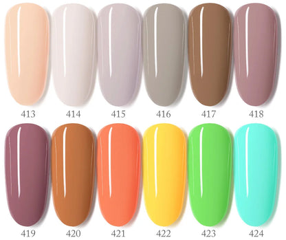 VIP5 Venalisa Nail Gel Polish Kit HEMA FREE Jelly Pink Nude Color Sparkle Gel Varnish Self Leveling Gel Nail Varnish Whole Set