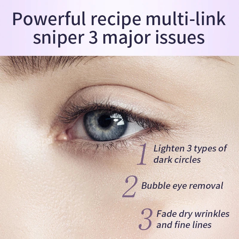 O'CHEAL Rapid Wrinkle Repair Eye Cream: Triple-Roller Massager & Hyaluronic Acid
