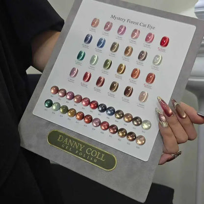 TMPTA/HEMA/TPO Free Magnetic Gel Nail Polish Set With Color Display Cat's Eye Nail Gel Kit Soak Off UV LED Magnet Gel 15ml