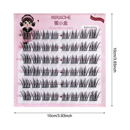 Natural Cosplay False Eyelashes No Glue Need Eyelash Clusters False Eyelashes for Eye-Lifting Effect DIY Makeup Use Makeup Tools
