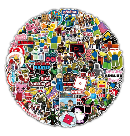 Roblox Theme Party Supplies Birthday Decorations Tableware Paper Cups Balloon Tablecloth Gift Bag Banner Cake Topper Baby Shower