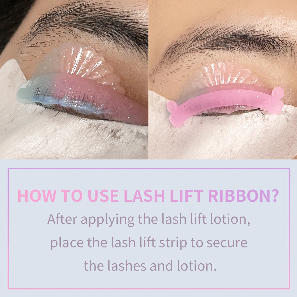 Libeauty 5 Colors Silicone Eyelash Rods Ribbon Soft Colorful Lash Lift Ribbon Perm Multi-Functional Eyelash Lifting Makeup Tools