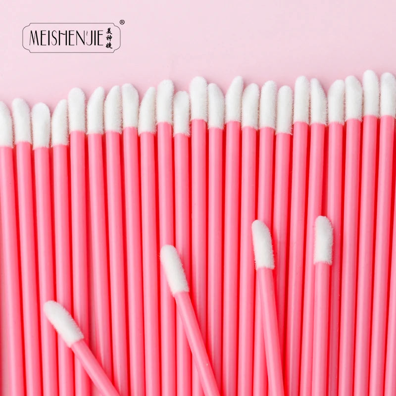 Wholesale 50/1000pcs Lip Brushes Applicators Eyelashes Brush Lipstick Brush Lip Gloss Applicator Wands Makeup Beauty Tool