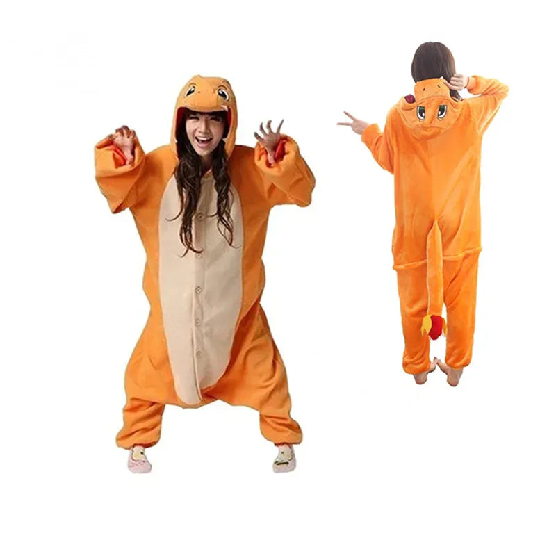 TAKARA TOMY Pokemon Kigurumi Onesie Snorlax Eevee Squirtle Gengar Pijama Cosplay Costume Halloween Adult Anime Umbreon Pajamas