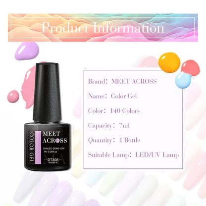 6Pcs Autumn Brown Color Gel Nail Polish Set Semi Permanent Varnishes Nail Art Design Hybrid Soak Off UV LED Gel Manicure Kit